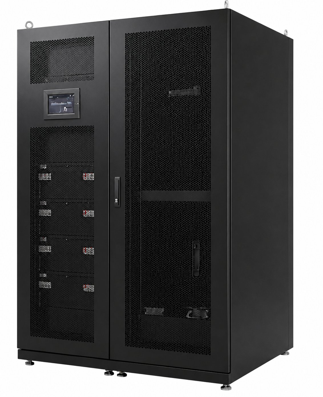 BH100L-RM-T 医療機関向けUPS 10kVA/10kW オンライン・ダブルコンバージョン方式 キャビネット正面